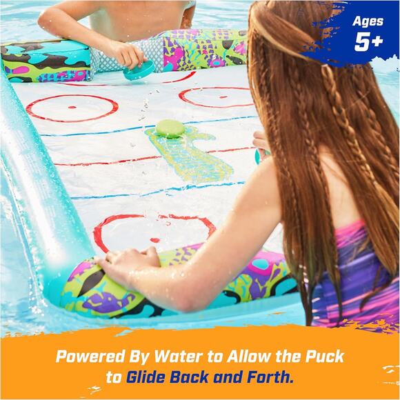 🔥SwimWays Hydro Hockey Inflatable Water Floating Table Hockey Set BNWT🔥 - Picture 6 of 8